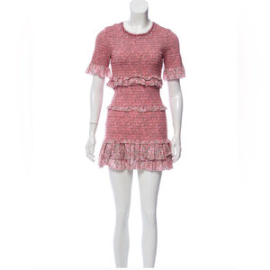 Loveshackfancy Small Pink Aveline Floral Smocked Dress MSRP 250
